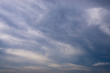 raining dark clouds in the sky