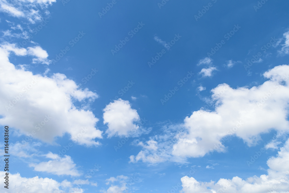 Wall mural blue sky and cloud