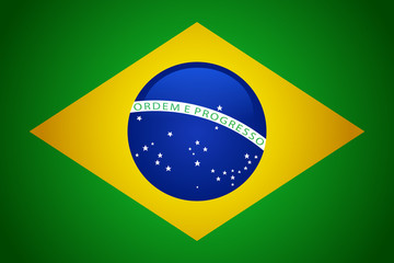 Fototapeta premium Brazil flag vector