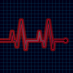 realistic pulse on the monitor