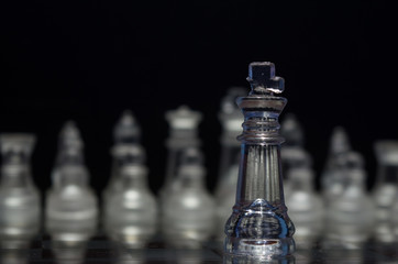 Chess: Damaged king fighting alone