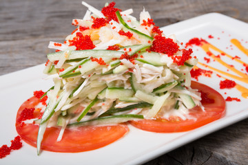 White crab salad