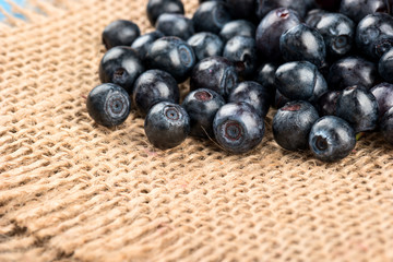 Fresh blueberries close-up