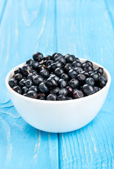 Blueberries in bowl