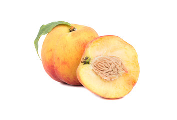 Peach with half