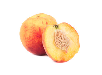 Peach with half