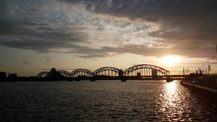 The Railway Bridge during sunset