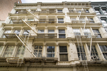 façades bâtiments soho new york