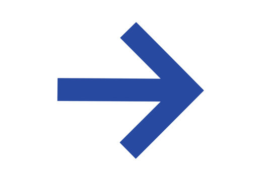 Blue arrow sign