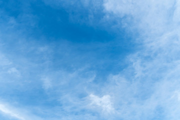 White cloud with Blue sky