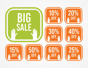 Discount Label vector