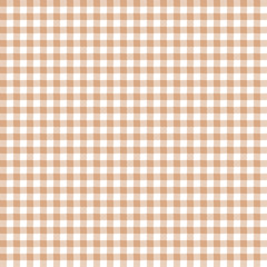 Seamless Gingham Pattern in Beige