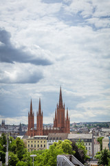 Fototapeta premium Evangelische Marktkirche Wiesbaden