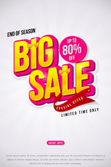 Obraz premium Sale banner template design