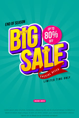 Naklejka premium Sale banner template design