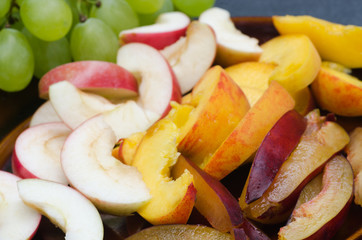 slices of ftesh fruits