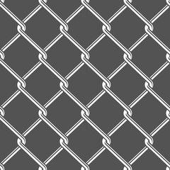 Seamless detailed chain link fence pattern texture