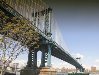 Fototapeta premium The Manhattan bridge