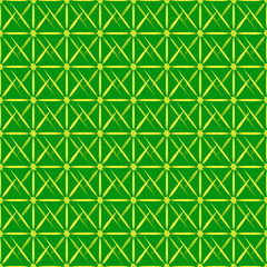 Abstract pattern of grass. Squares and diamonds from grass texture on a green background