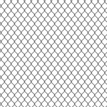 Seamless detailed chain link fence pattern texture.