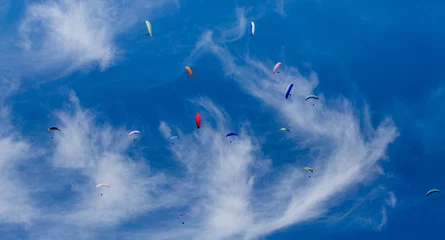 Tuinposter Paragliders in Szczyrk © FotoKieltyka.pl
