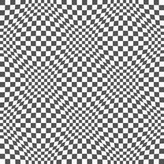 Seamless Op Art Distortion Pattern in Vector Format