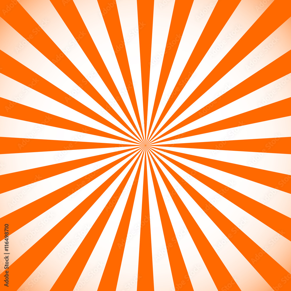 Poster starburst, sunburst background. circular monochrome pattern with