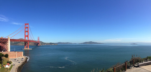 Panorama Golden Gate Bridge Look Out