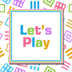 Lets Play Colorful Abstract Squares 