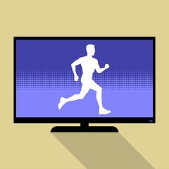 Watch sports on flat tv