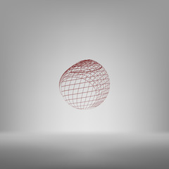 Wire-frame Design Element. Sphere