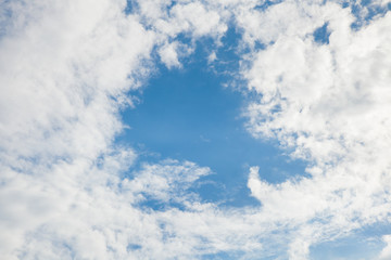 Fototapeta premium blue sky with cloud, concept of hope, new start, Fresh