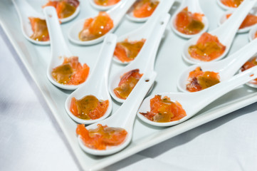 Salmon appetizer