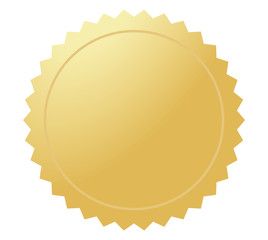 Golden medal or coin