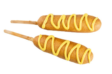 Corn Dogs with Mustard