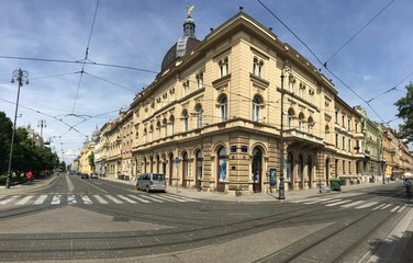 Fototapeta na wymiar Architecture in Zagreb panorama