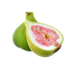 Figs on white background