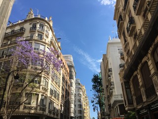 Fototapeta na wymiar Carrer de Sant Vicent Martir street
