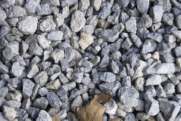 This is a closeup photograph of Granite gravel
