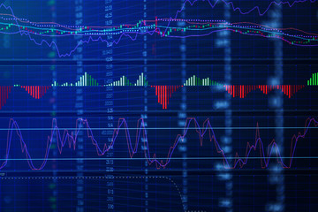 stock market concept and background