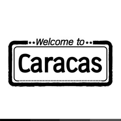 Welcome to Caracas City illustration design