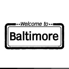 Welcome to Baltimore City illustration design