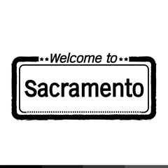 Welcome to Sacramento City illustration design