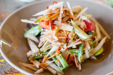 Green papaya salad.