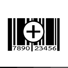 Barcode icon illustration design