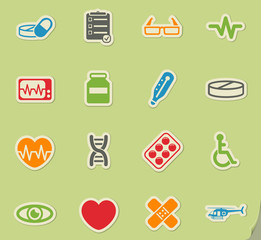 Medical simply icons