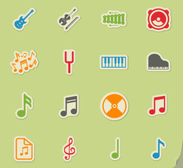 Music simply icons
