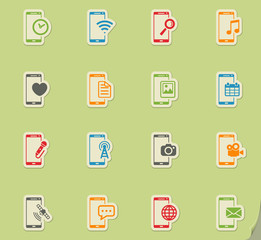 Smartphone simply icons