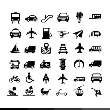Transport icon illustration design