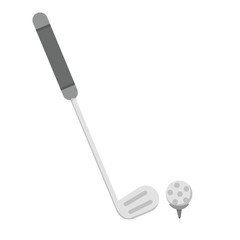 illustration of isolated  golf on white background